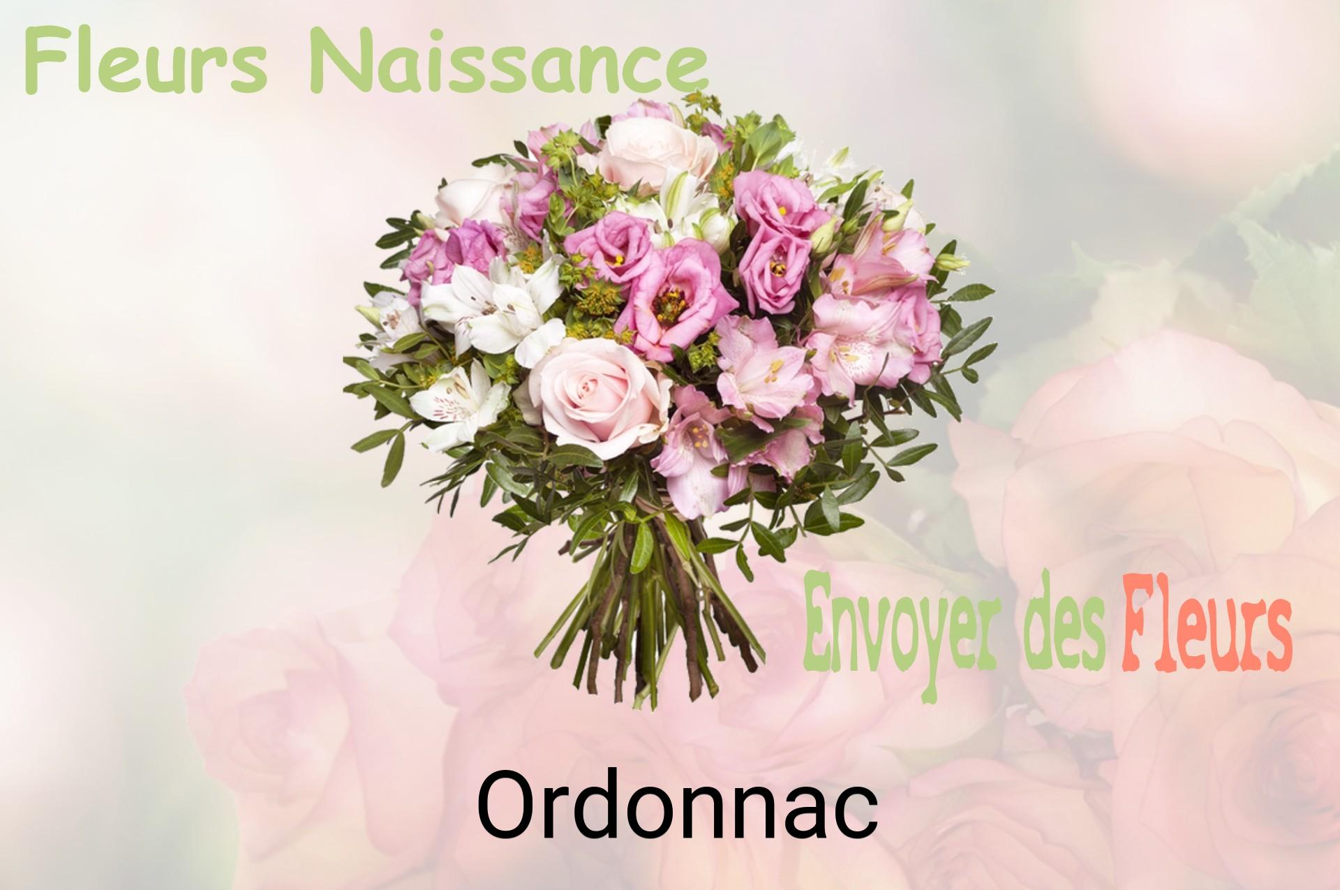 Bouquet de fleurs de naissance livré à Ordonnac